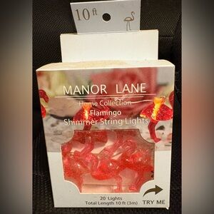 Pink Flamingo 10ft Shimmer String Lights -